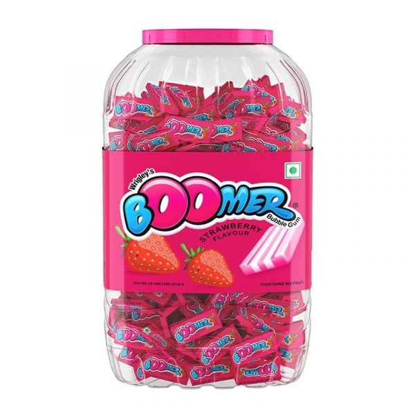Boomer Chewing Gum Strawberry, 161 N (Rs.1 Each)