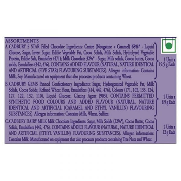 Cadbury Celebration Assorted Chocolates Gift Pack 135.7 g - Image 3