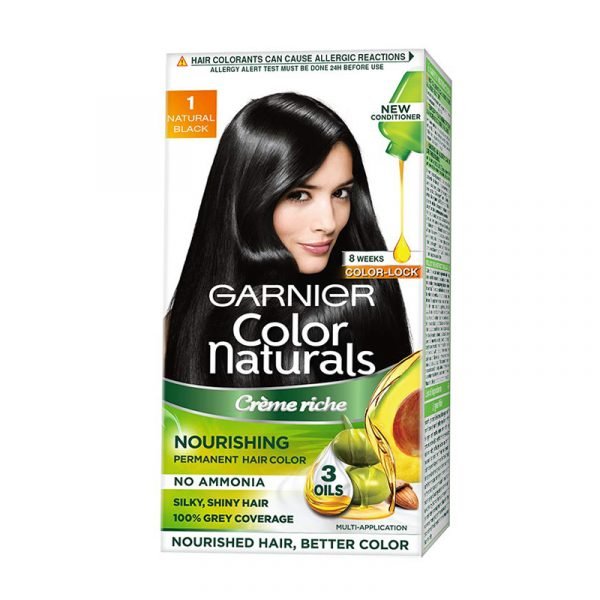 Garnier Natural Black Hair Colour Shade No 1 70 ml + 60 g