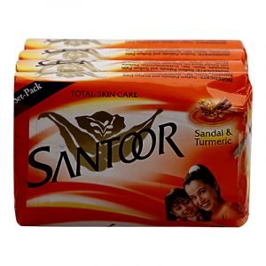 Santoor Soap 4 N (75 g Each)