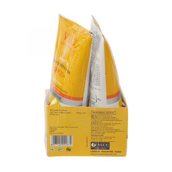VLCC Sun Sunscreem SPF 25, 150 ml + 150 ml