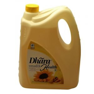 Dhara Sunflower Oil Jar, 5 L