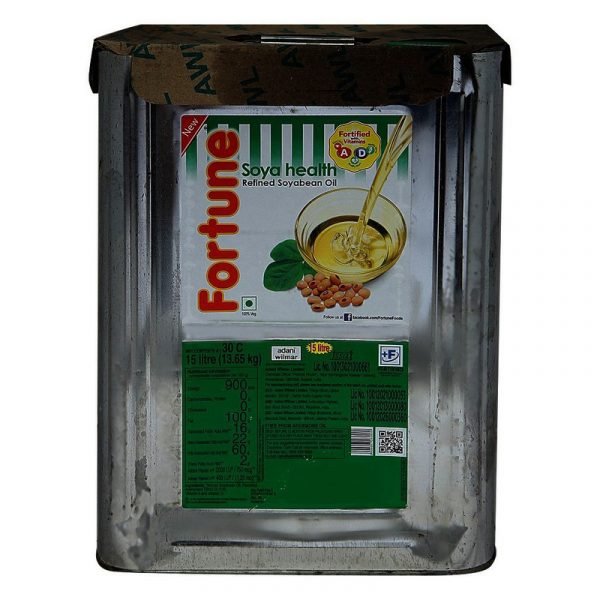 Fortune Soyabean Oil Tin, 15 L